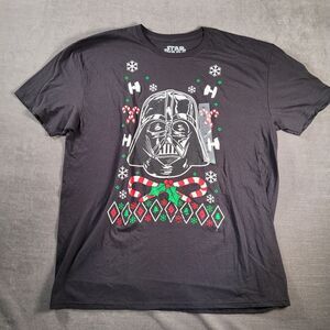 Star‎ Wars Darth Vader Christmas Shirt Black Mens Size XL New